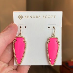 Kendra Scott Sky Earrings in Hot Pink (Retired!!!)
